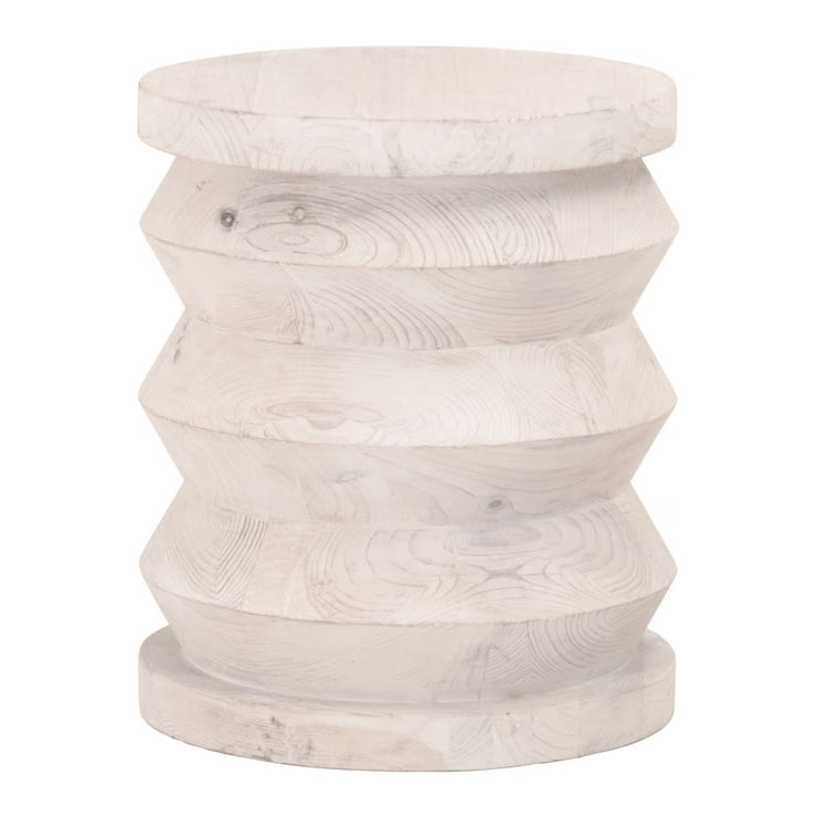 Essentials For Living Pier Accent Table~ White Wash Pine