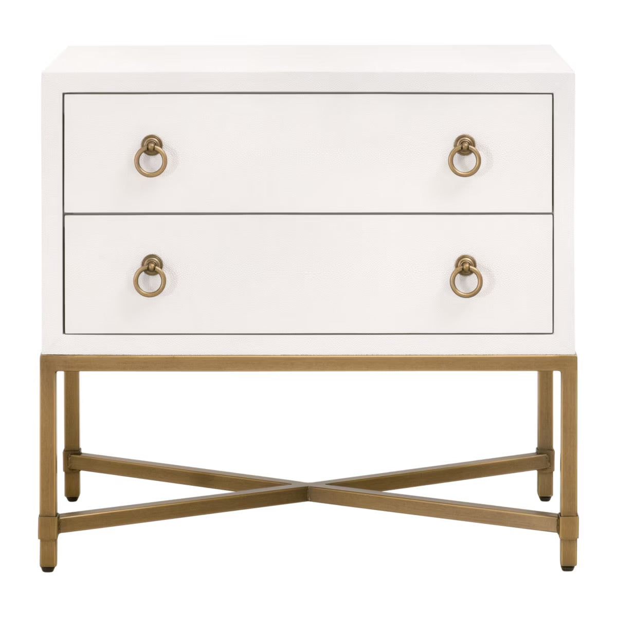 Essentials For Living Strand Shagreen 2-Drawer Nightstand ...