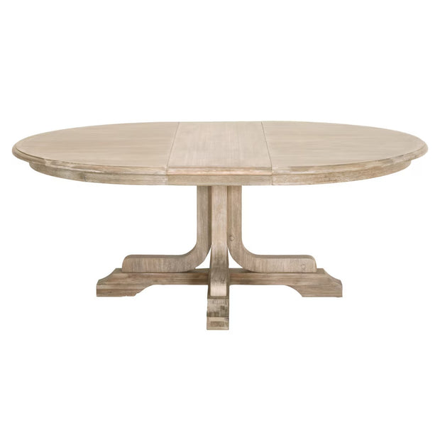 Essentials For Living Torrey Round Extension Dining Table ~ Natural Gray Acacia