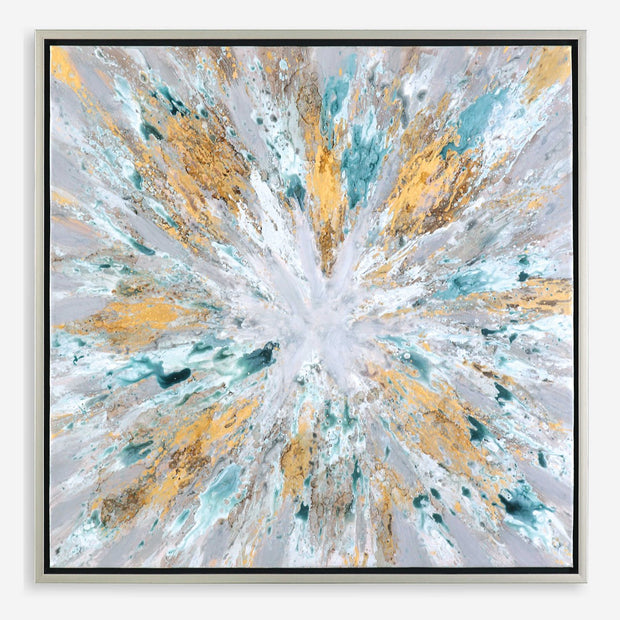 Uttermost Exploding Star Hand Painted Canvas