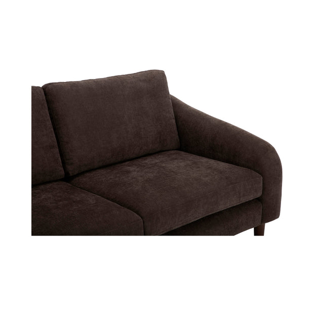 Moe's Home Collection Quinn Dark Brown Sectional