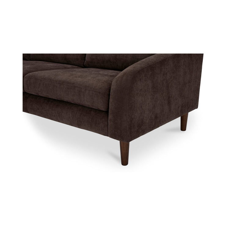 Moe's Home Collection Quinn Dark Brown Sectional