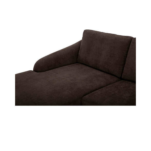 Moe's Home Collection Quinn Dark Brown Sectional