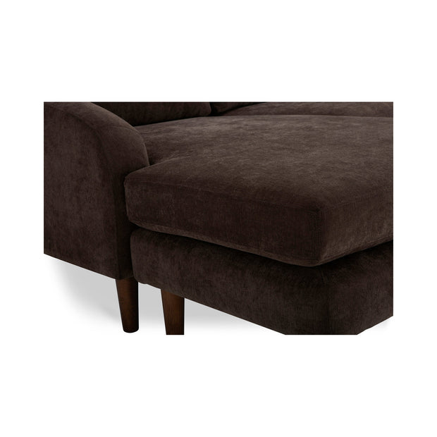 Moe's Home Collection Quinn Dark Brown Sectional