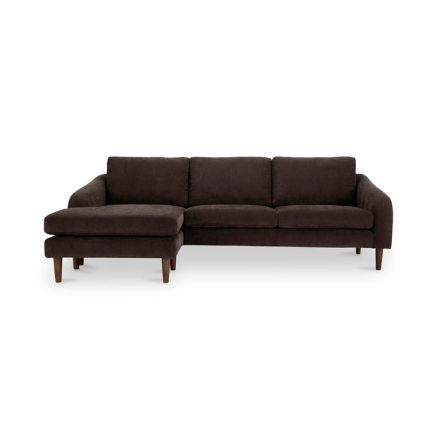 Moe's Home Collection Quinn Dark Brown Sectional