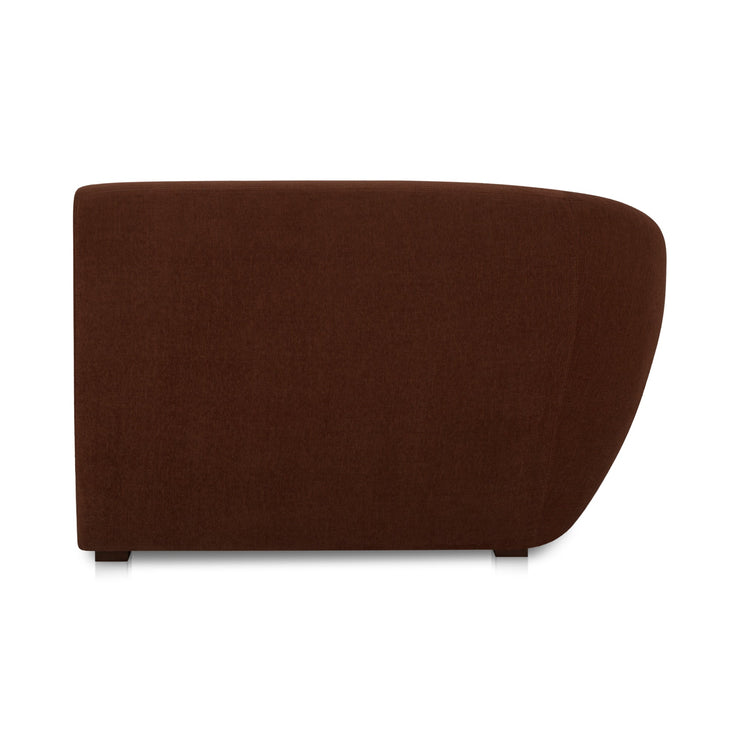 Moe's Home Collection Amelia Chestnut Left Arm Facing Chair