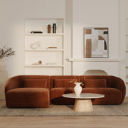 Moe's Home Collection Amelia Chestnut Left Arm Facing Chair