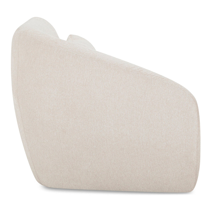 Moe's Home Collection Amelia Warm White Left Arm Facing Chair