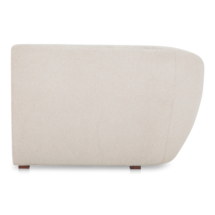 Moe's Home Collection Amelia Warm White Left Arm Facing Chair