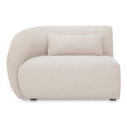 Moe's Home Collection Amelia Warm White Left Arm Facing Chair