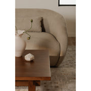 Moe's Home Collection Amelia Warm White Left Arm Facing Chair