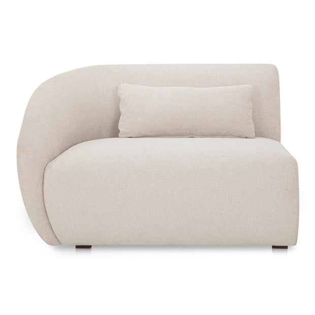 Moe's Home Collection Amelia Warm White Left Arm Facing Chair