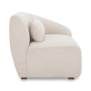 Moe's Home Collection Amelia Warm White Right Arm Facing Chair
