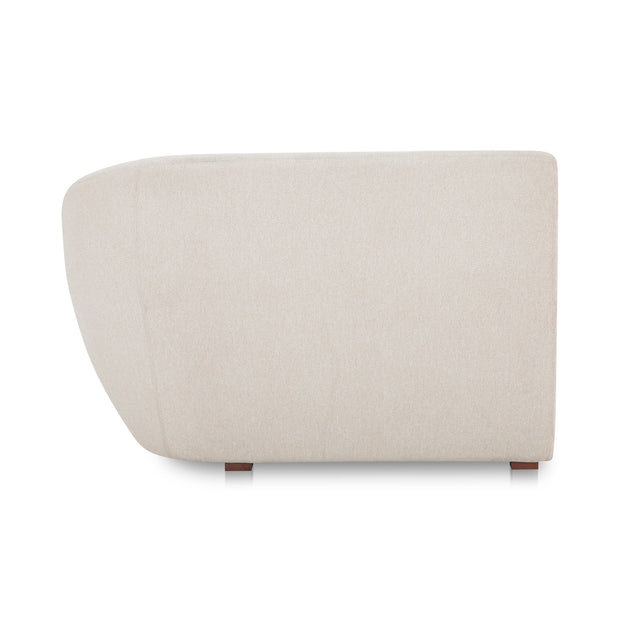 Moe's Home Collection Amelia Warm White Right Arm Facing Chair