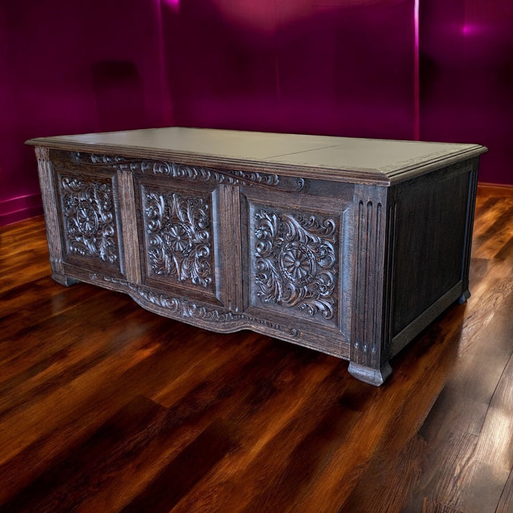 Casa Bonita Peruvian Hand-Painted Carved Wood Fortaleza Desk