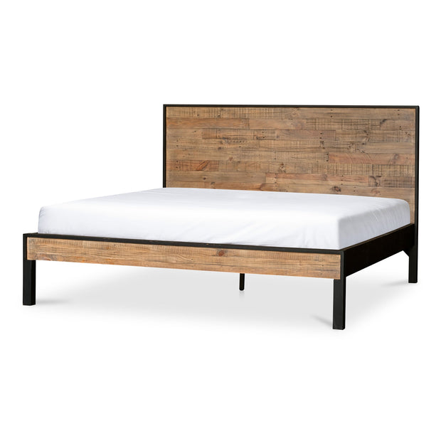 Moe's Home Collection Nova Reclaimed Wood Queen Size Bed