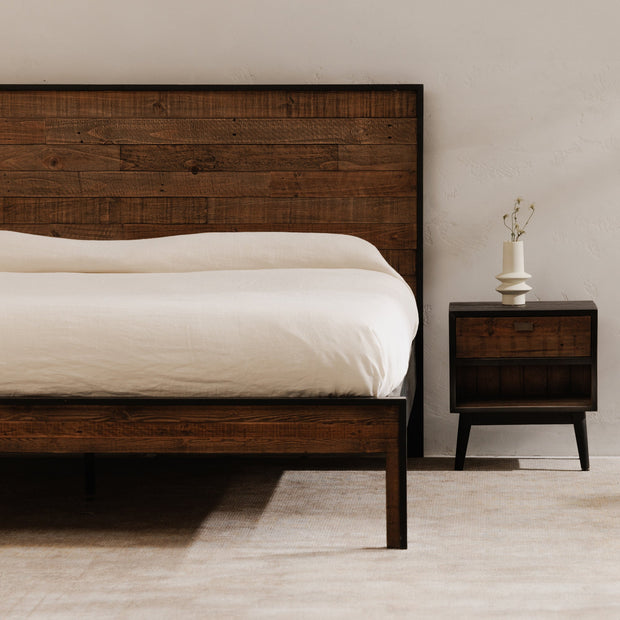 Moe's Home Collection Nova Reclaimed Wood Queen Size Bed