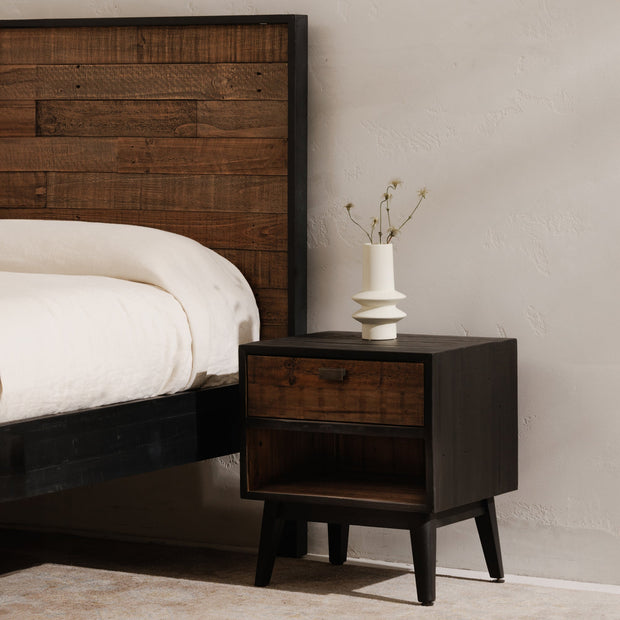 Moe's Home Collection Nova Reclaimed Wood Queen Size Bed