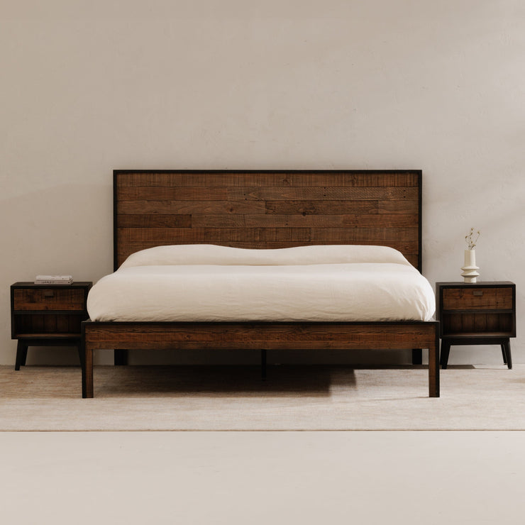 Moe's Home Collection Nova Reclaimed Wood Queen Size Bed
