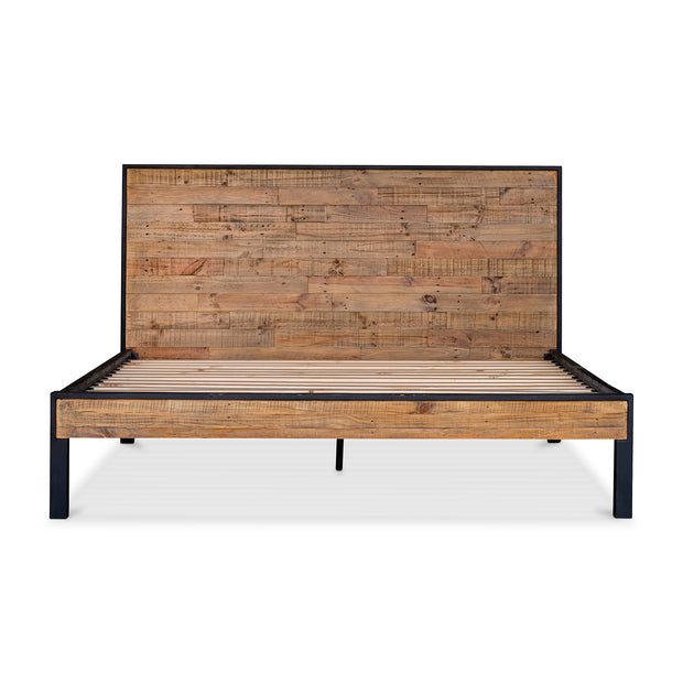 Moe's Home Collection Nova Reclaimed Wood Queen Size Bed