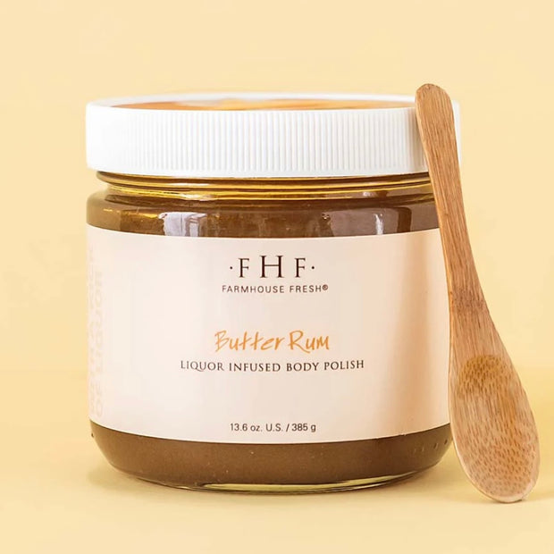 Farmhouse Fresh Butter Rum Liquor Infused Body Polish Body Polish 12 oz. ~ HOLIDAY SALE ~ Limited Quantity