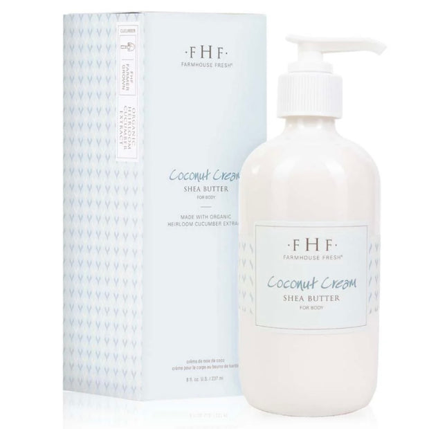 Farmhouse Fresh Coconut Cream Shea Butter Cream 8 oz. Pump Top Lotion