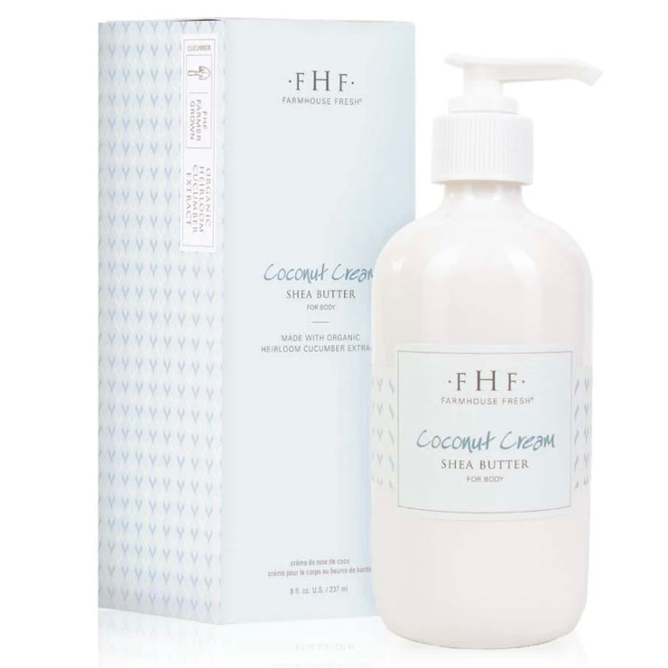 Farmhouse Fresh Coconut Cream Shea Butter Cream 8 oz. Pump Top Lotion