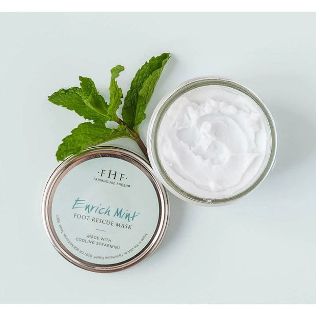 Farmhouse Fresh Enrich Mint Foot Rescue Mask 3 oz.  ~ HOLIDAY SALE  ~ Limited Quantity