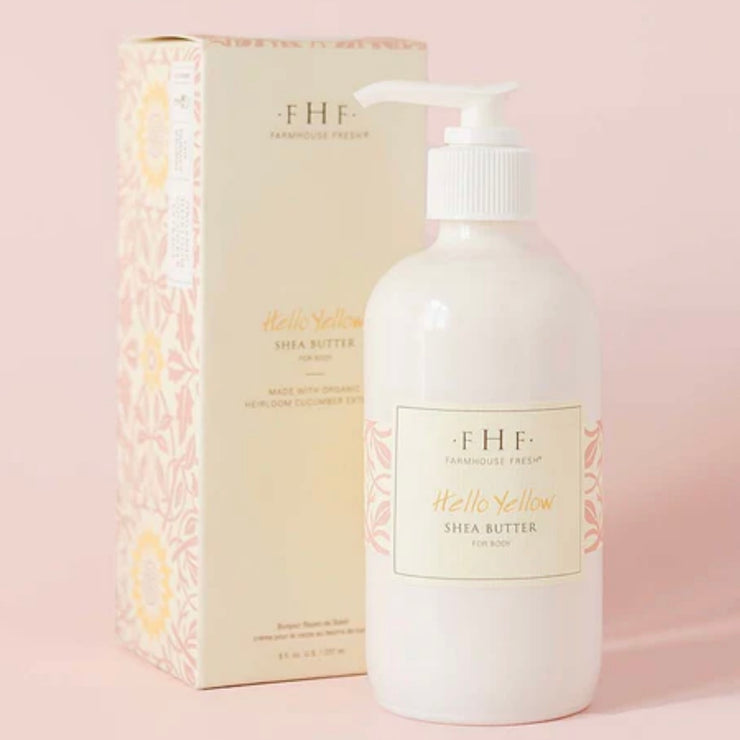 Farmhouse Fresh Hello Yellow Shea Butter Cream 8 oz. Pump Top Lotion