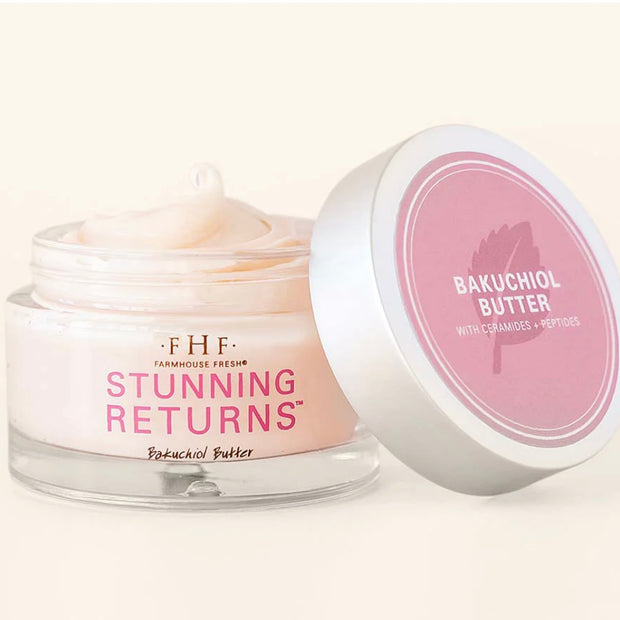Farmhouse Fresh Stunning Returns Ultra Bakuchiol Butter 1.7 oz. Glass Jar ~ HOLIDAY SALE ~ Limited Quantity