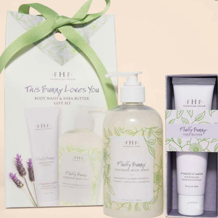 Farmhouse Fresh This Bunny Loves You Gift Set ~ Body Wash and Hand Cream