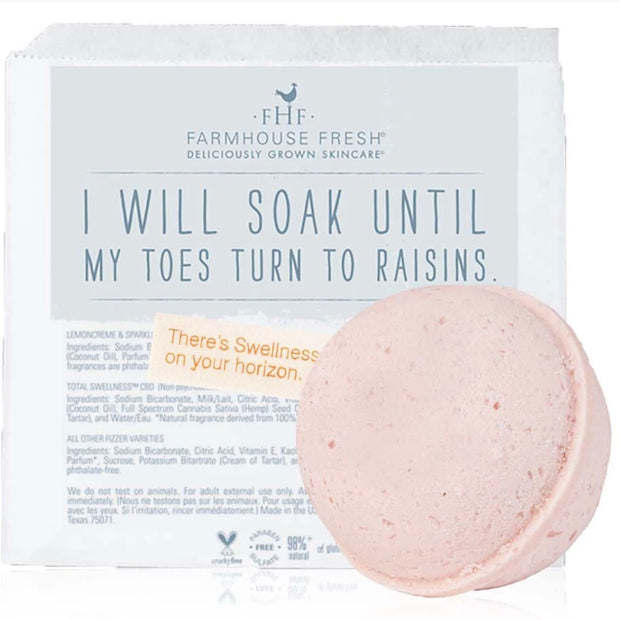 Farmhouse Fresh Watermelon Basil Hemp-Infused Large Fizzing Bath Soak with Swellness™ Fortune