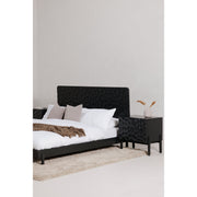 Moe's Home Collection Misaki Black Wood Queen Size Bed