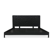 Moe's Home Collection Misaki Black Wood Queen Size Bed