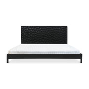 Moe's Home Collection Misaki Black Wood Queen Size Bed