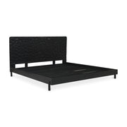 Moe's Home Collection Misaki Black Wood Queen Size Bed