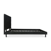 Moe's Home Collection Misaki Black Wood Queen Size Bed