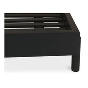Moe's Home Collection Misaki Black Wood Queen Size Bed