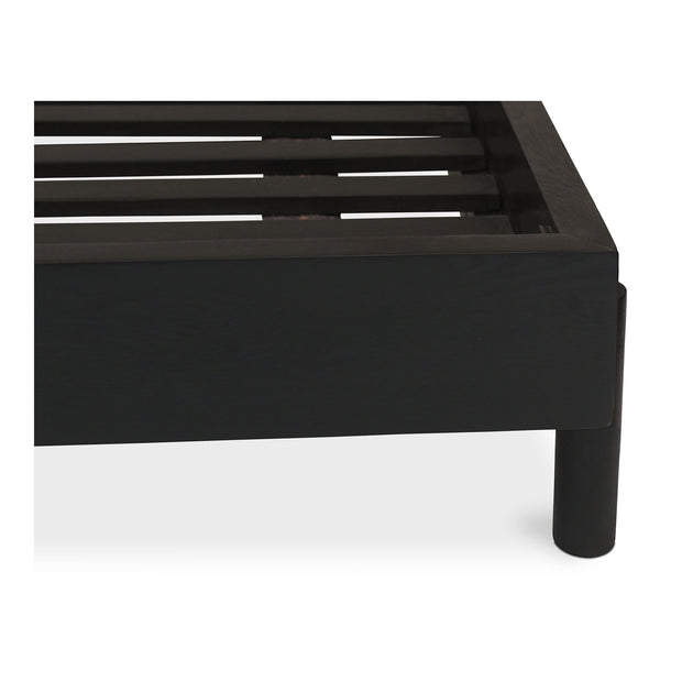 Moe's Home Collection Misaki Black Wood Queen Size Bed