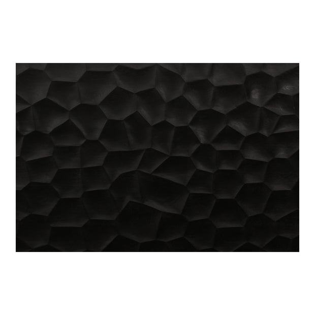 Moe's Home Collection Misaki Black Wood Queen Size Bed
