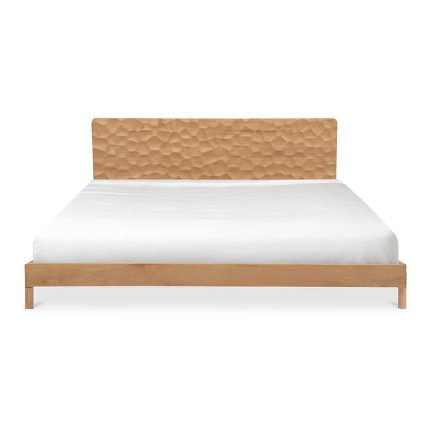 Moe's Home Collection Misaki Natural Wood Queen Size Bed