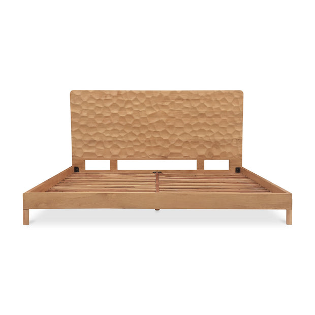 Moe's Home Collection Misaki Natural Wood Queen Size Bed