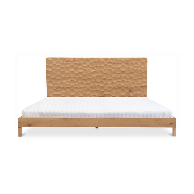 Moe's Home Collection Misaki Natural Wood Queen Size Bed