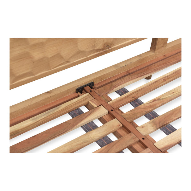 Moe's Home Collection Misaki Natural Wood Queen Size Bed