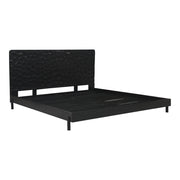 Moe's Home Collection Misaki Black Wood King Size Bed
