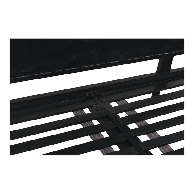Moe's Home Collection Misaki Black Wood King Size Bed