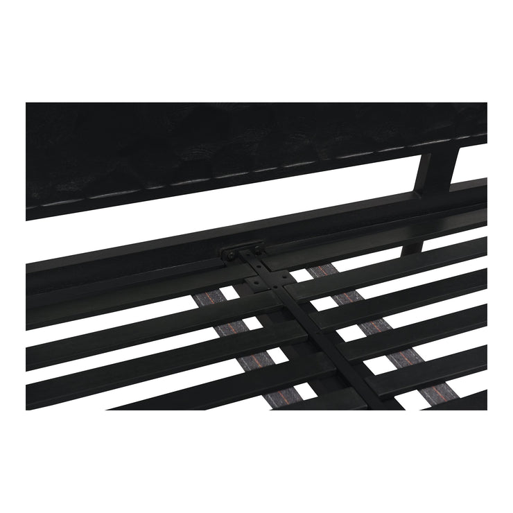 Moe's Home Collection Misaki Black Wood King Size Bed