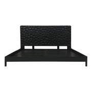 Moe's Home Collection Misaki Black Wood King Size Bed