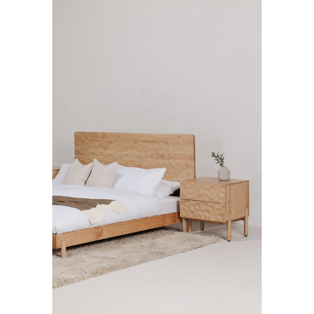 Moe's Home Collection Misaki Natural Wood King Size Bed