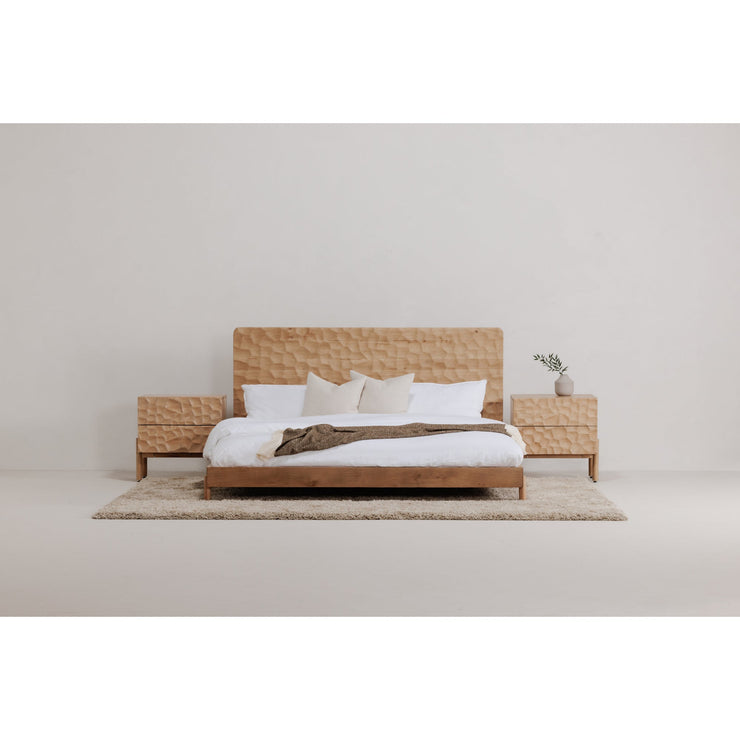 Moe's Home Collection Misaki Natural Wood King Size Bed